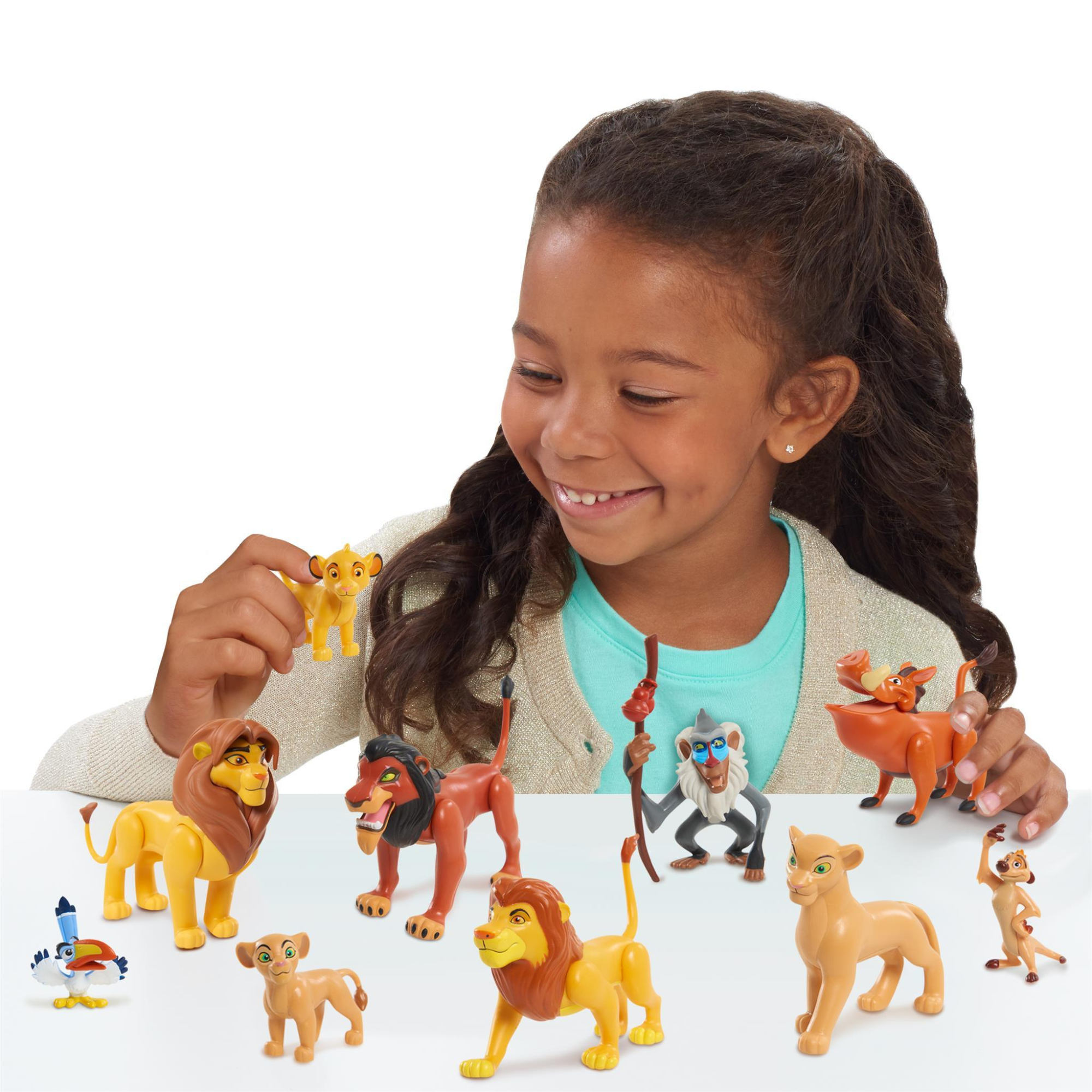 Disney The Lion King Deluxe Figure Set, 10 Piece Action Figures, Officially Licensed Kids Toy by Just Play, Suitable for Children both Boys and Girls Aged 3+