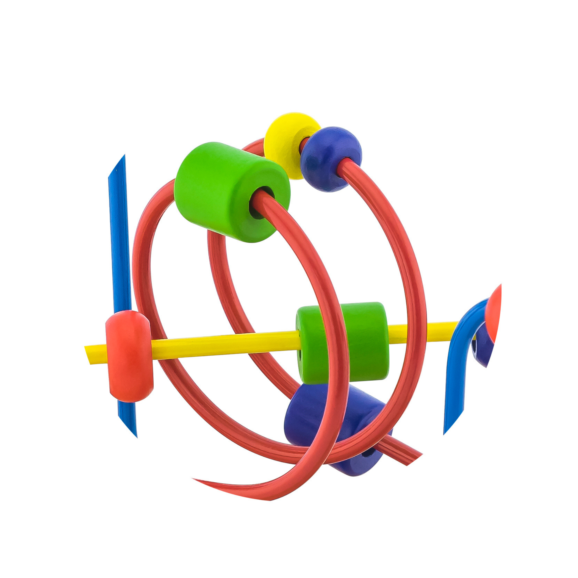 VIGA Wooden Wire Beads Maze, Montessori Educational Sensory Toy, Enhances Fine Motor Skills, Hand-Eye Coordination & Color Recognition, Eco-Friendly & Non-Toxic, for Boys & Girls Ages 18M+