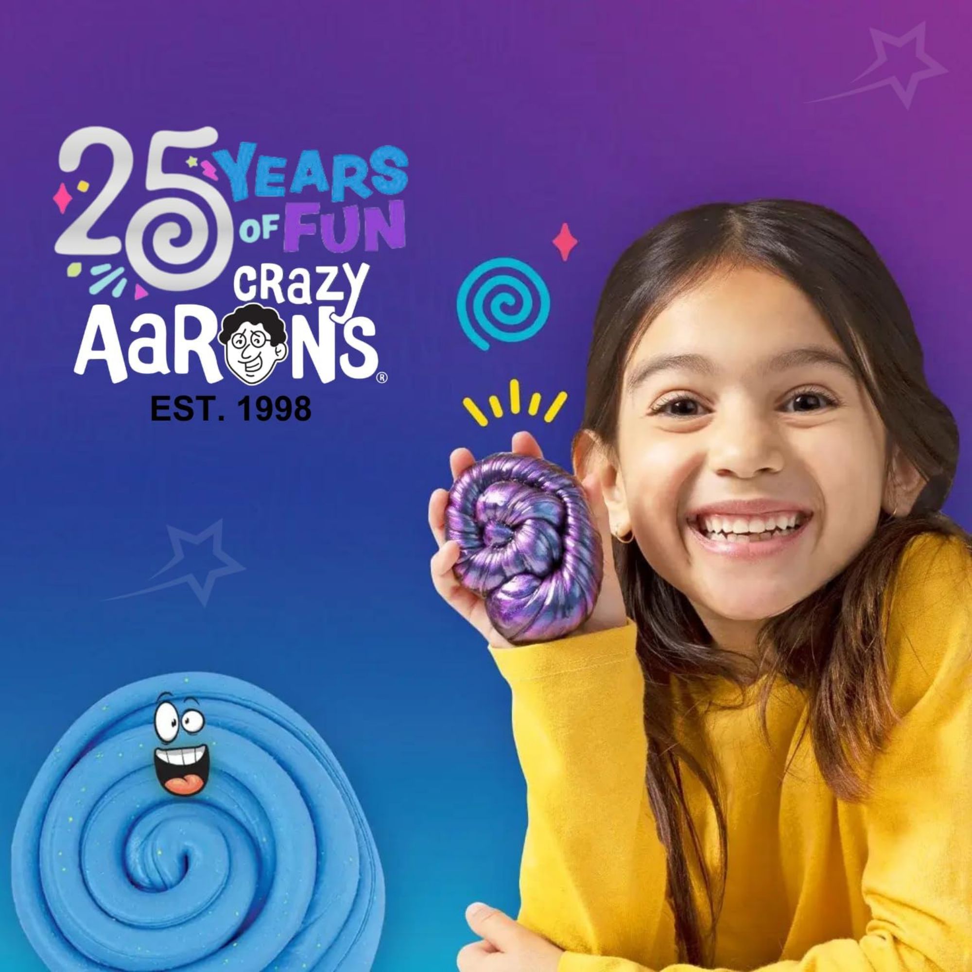 مخبأ آرون المجنون في الداخل! معجون التفكير "زهرة تجد"، علبة معدنية مقاس 4 بوصات مع 90 غرامًا من معجون اللعب الحسي غير السام الذي لا يجف أبدًا، لعبة فيدجيت إبداعية ناعمة الملمس للأولاد والبنات من عمر 3 سنوات فما فوق.