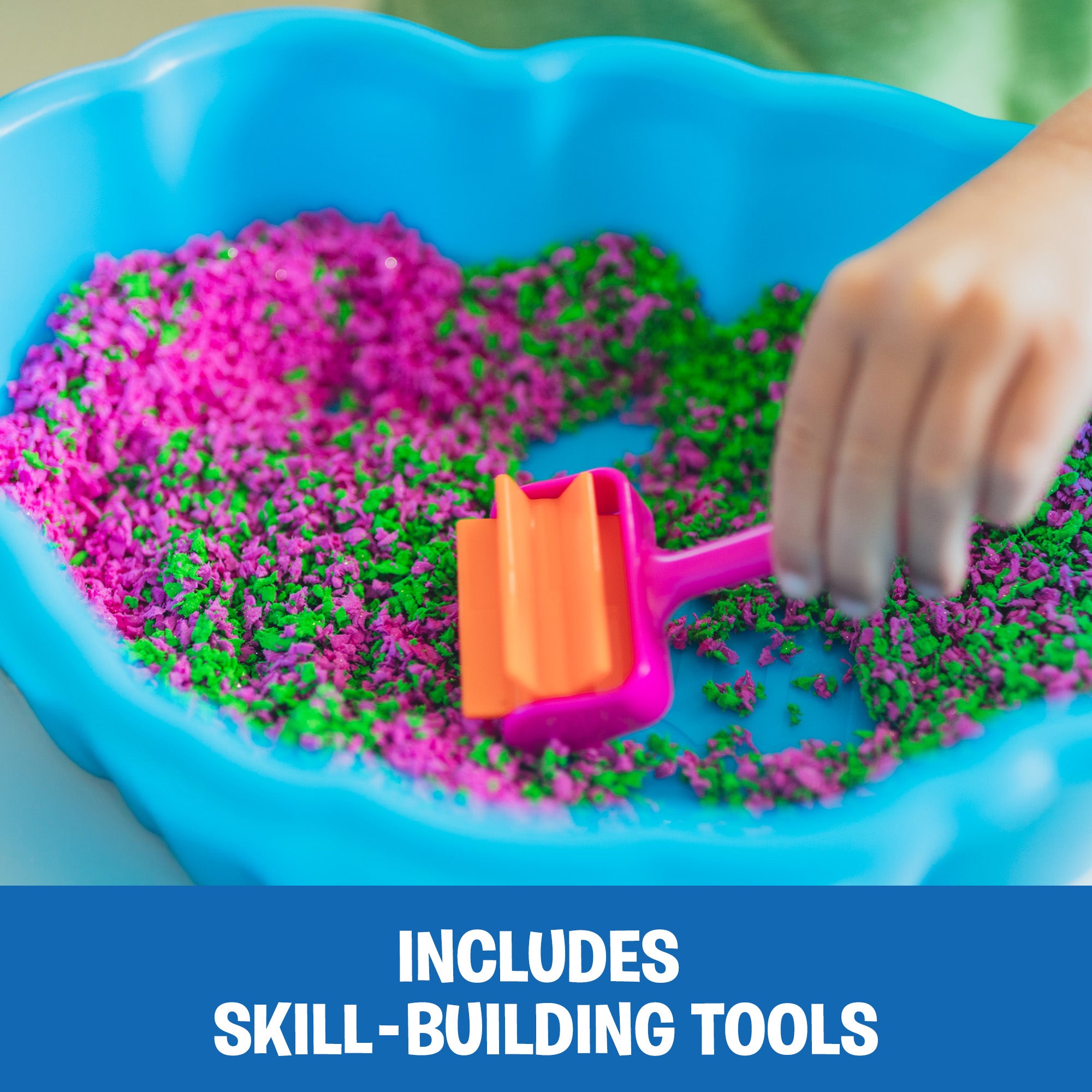 محطة لعب سكويشولوجي من بلاي فوم بلافلي من ليرنينج ريسورسز، محطة لعب حسية مزودة بأدوات لتطوير المهارات الحركية الدقيقة، مجموعة من 6 قطع لمسية للأعمار من 3 سنوات فما فوق