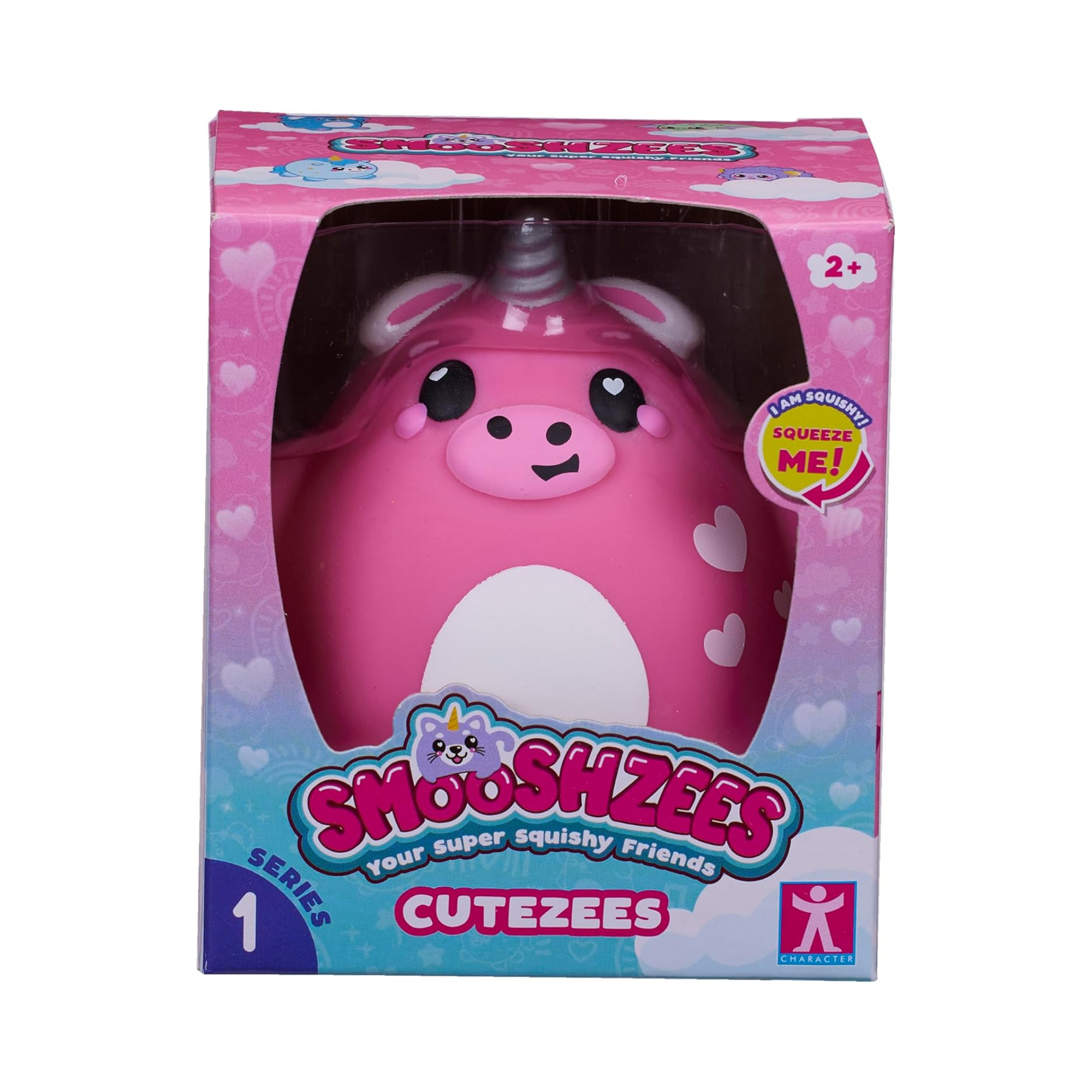 Smooshzees Cutezees Scarlet, Pink Unicow, Collectable Characters, Supersoft, Cuddly and Squishy!