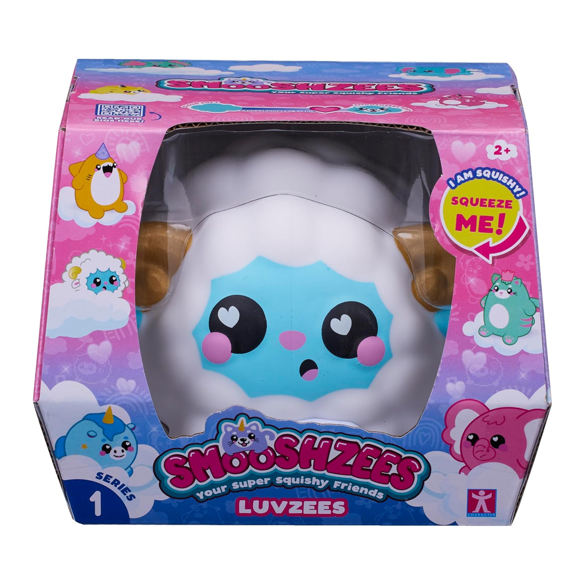 Smooshzees Luvzees, Bleepo, White Sheep, Collectable Characters, Supersoft, Cuddly and Squishy!