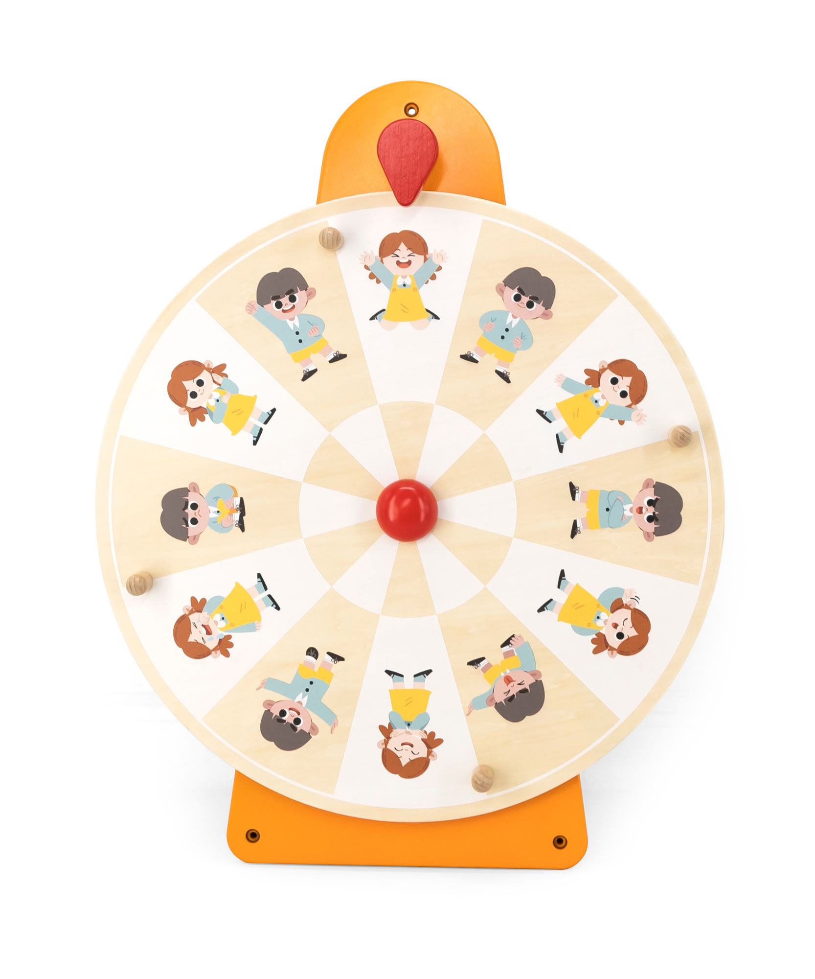 VIGA Wooden Wall Toy – Emotion & Movement Turntable, Montessori Educational Activity Board, Builds Emotional Intelligence, Focus & Motor Skills, Eco-Friendly & Non-Toxic, for Boys & Girls Ages 18M+