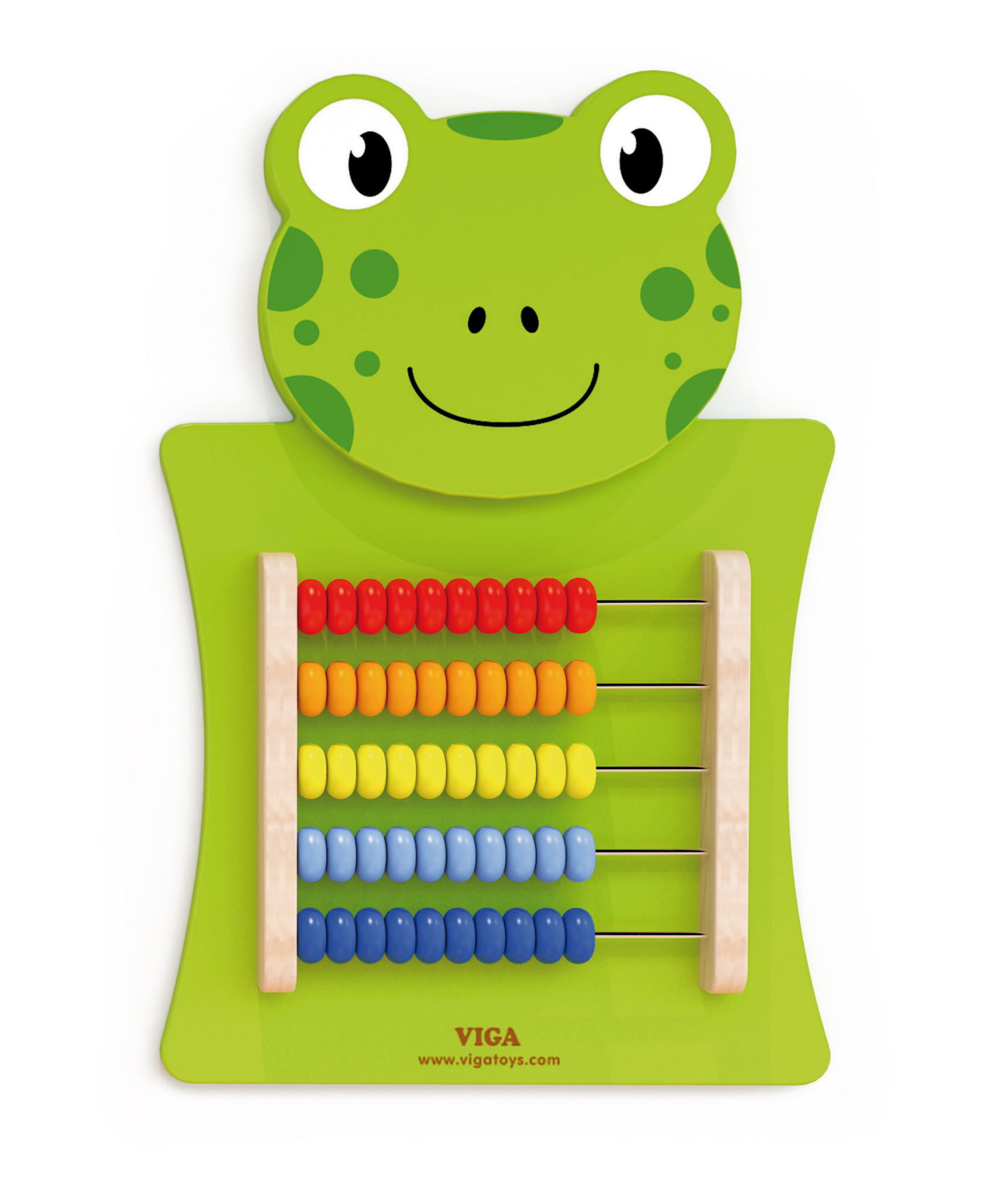 Viga Abacus Activity Panel, Montessori Wooden Wall Toy, Early Math & Counting Learning Tool, Develops Cognitive & Fine Motor Skills, Eco-Friendly Educational Toy, for Boys & Girls 18M+