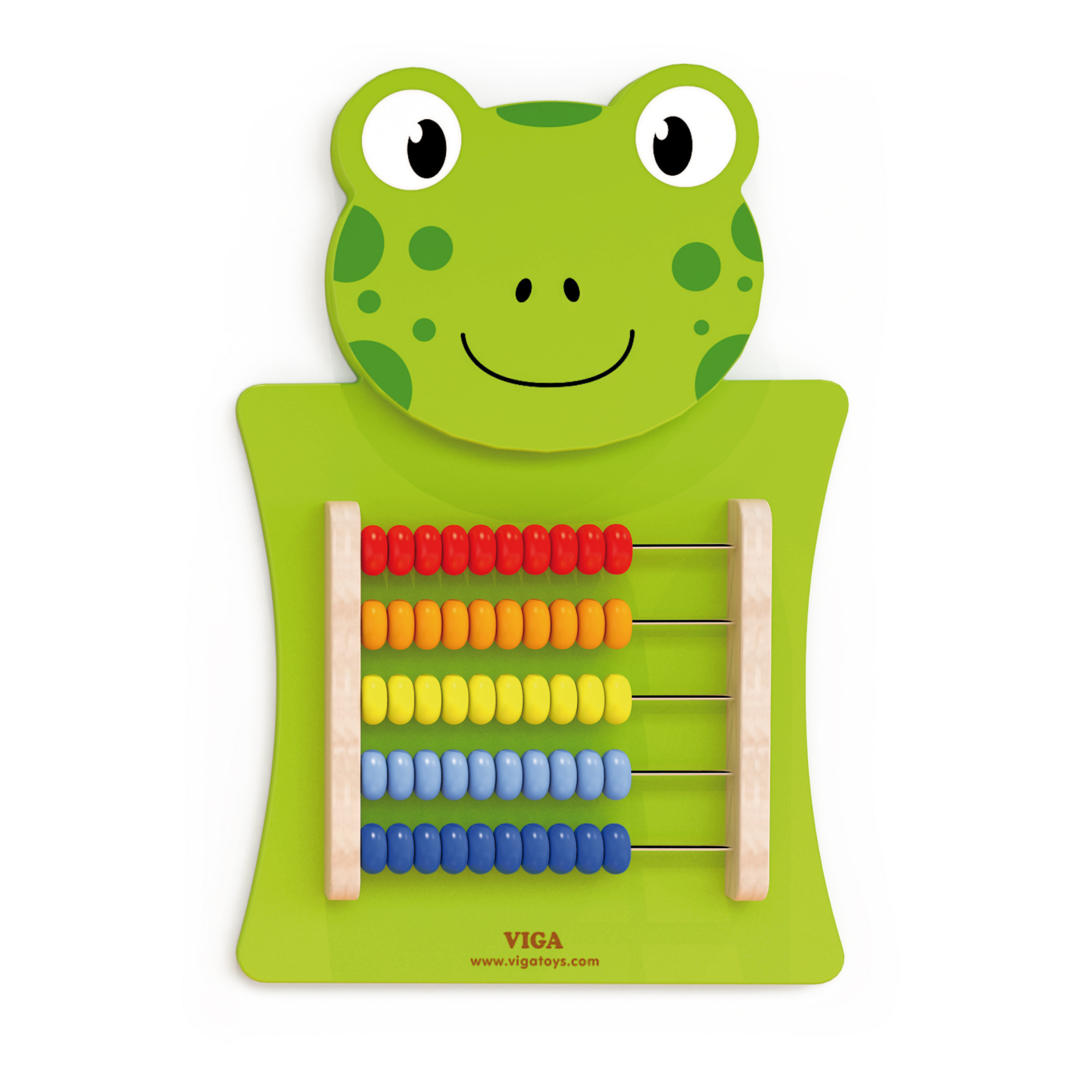 Viga Abacus Activity Panel, Montessori Wooden Wall Toy, Early Math & Counting Learning Tool, Develops Cognitive & Fine Motor Skills, Eco-Friendly Educational Toy, for Boys & Girls 18M+