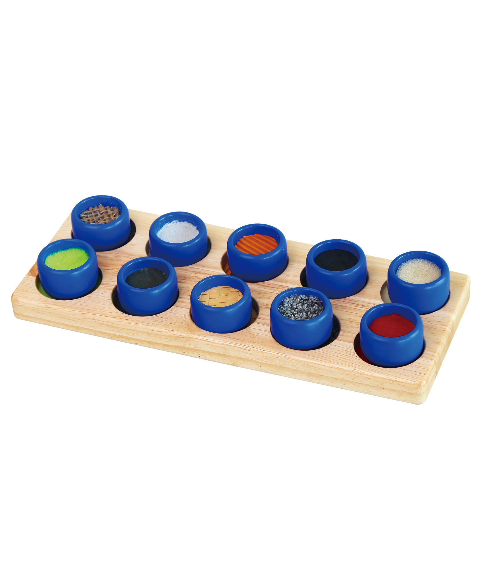 Viga Touch & Match, 10 Piece Texture & Colour Puzzle, Montessori Wooden Toy, Develops Sensory, Cognitive & Fine Motor Skills, Non-Toxic & Eco-friendly Kids Educational Toy, Suitable for Children 3Y+