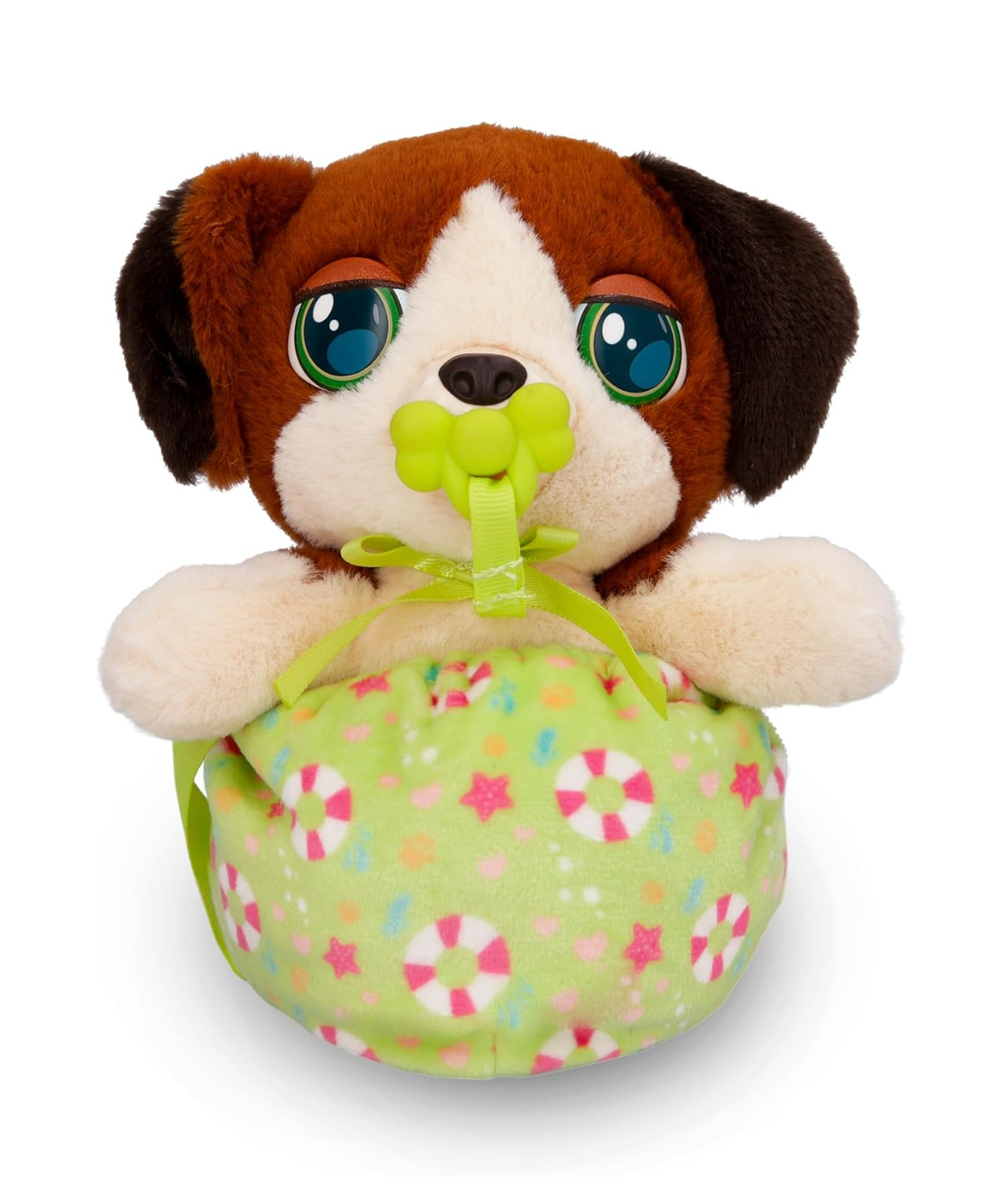 BABY PAWS Mini Puppies, Beagle, 5 Inch Interactive Plush Toy Puppy with Carry Bag, Kids Pretend Play Toy with Sound Effects, Suitable for Both Boys and Girls Aged 3+