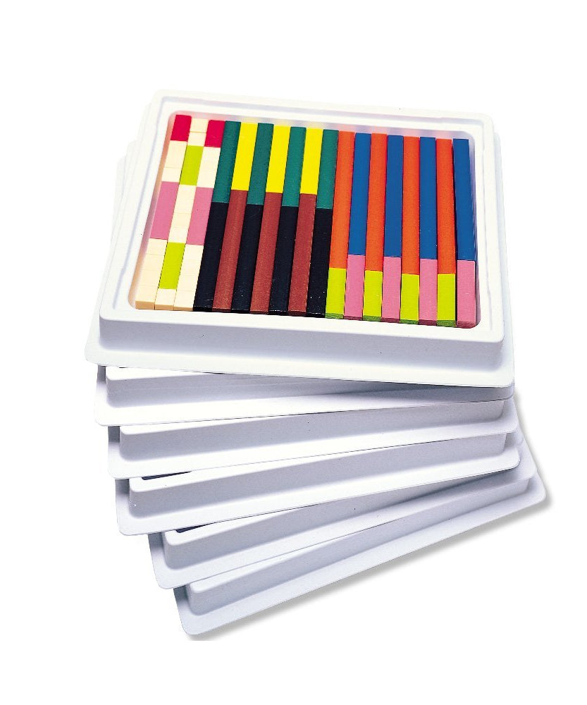 Learning Resources Cuisenaire Rods Multipak, Wooden Maths Rods Set, 444 Pieces, Ideal for Fractions, Measurement & Algebra, Classroom Maths Manipulatives with Storage Tray & Teacher’s Guide, Ages 4+